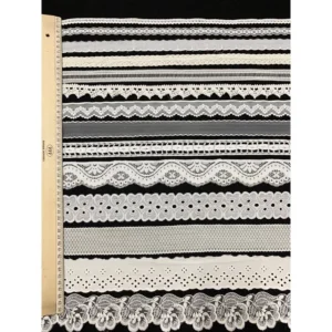 2m và 5m Ren viền trang trí quần áo,ren thun,thun ren,ren chỉ viền quần áo,đồ handmade....