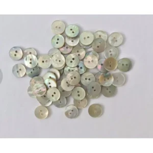 Nút vỏ ốc xà cừ thiên nhiên nút xà cừ nhỏ nút áo cúc áo xà cừ nút cúc vỏ sò may quần áo đầm váy đồ handmade phụ liệu may 6