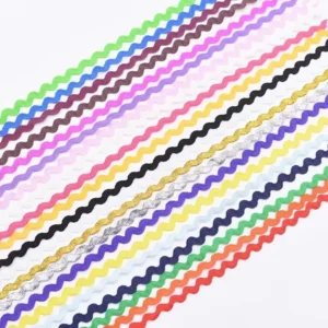Ren lượn sóng ren hình răng cưa ren ziczac phụ kiện handmade may vá trang trí quần áo 8