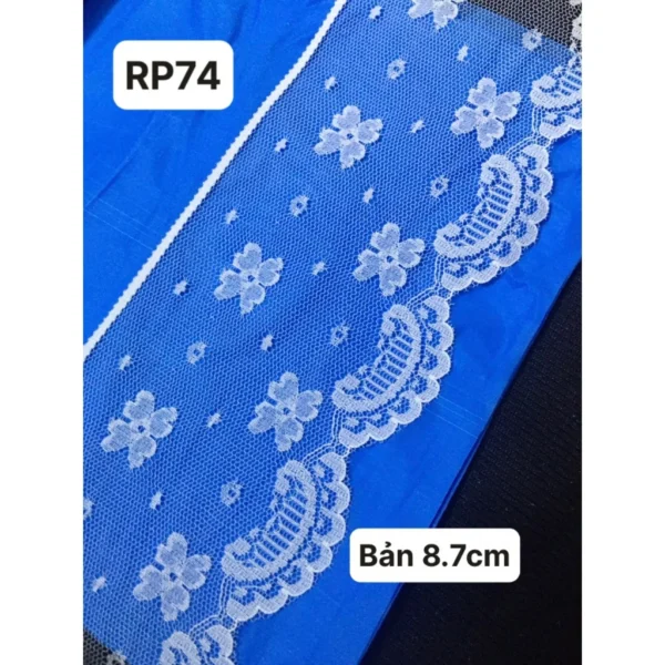 Ren poly trang trí viền màu trắng 6
