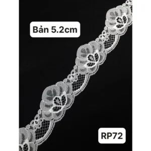Ren poly trang trí viền màu trắng 6
