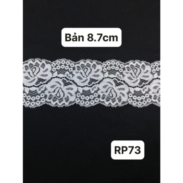 Ren poly trang trí viền màu trắng 6
