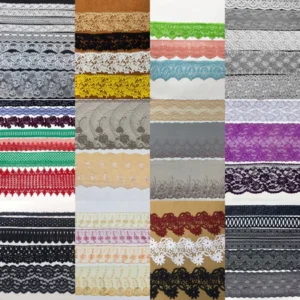 Ren viền bản to trang trí quần áo đầm váy, Ren viền làm đồ handmade 10