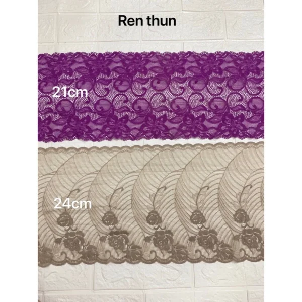 Ren viền bản to trang trí quần áo đầm váy, Ren viền làm đồ handmade 10