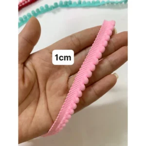 Ren viền tua rua, viền quả pom pom trang trí quần áo,phụ kiện 16