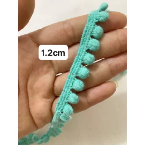 Ren viền tua rua, viền quả pom pom trang trí quần áo,phụ kiện 16