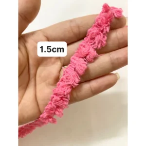 Ren viền tua rua, viền quả pom pom trang trí quần áo,phụ kiện 16