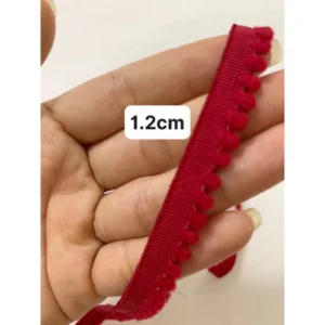 Ren viền tua rua, viền quả pom pom trang trí quần áo,phụ kiện 16