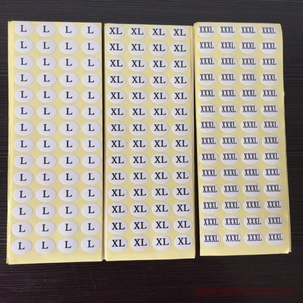 Tem decal dán size quần áo 4