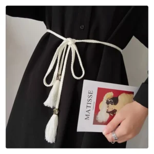 Thắt lưng tua rua phụ kiện thời trang -Thắt Lưng Da PU Tua Rua phong cách boho vintage 3